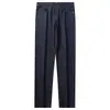 Pantalones Vaqueros Rectos Pequeños Lavados para Hombre, Delgados, Elegantes, Elásticos, de Cintura Media, Transpirables, Color Sólido, Ajustados, Verano 2025