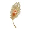 Nuevo Broche de Hoja de Arce con Microincrustaciones de Cobre Moda Retro Estilo Coreano Corsage de Diseñador Atmosférico de Gama Alta Suministro Directo de Fábrica