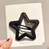 Lindo pasador lateral de peluche para niños, pinza para el cabello versátil y elegante para niñas, dulce y para uso diario accesorio para el cabello de estrella de cinco puntas BB