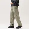 Primavera 2026 Nuevos Pantalones Casuales Rectos Sueltos Estilo Americano para Hombre Moda Tendencia Versátil Calle Alta Estilo Hong Kong Tendencia Marca