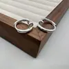 Versión Coreana Diseño de Nicho Pendientes de Aro Simples para Mujer, Pendientes con Personalidad Elegante de Lujo Ligero Set de Pendientes de Moda Tendencia Venta al por Mayor