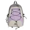 Mochila Nueva de Bloques de Color Otoñales, Casual y Versátil, Mochila Exterior de Gran Capacidad, Bolsa Deportiva Coreana con Cordón, Ligera