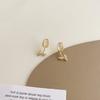 Pendientes de ojo de gato de cristal francés de alta gama para mujer, ligeros, elegantes, de circonita, a la moda, combinables con todo.