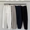 Pantalones Curvos Estilo Coreano de Otoño 6up Pantalones Casuales 100% Algodón para Mujer Guangzhou Trece Líneas Nuevos Pantalones Globos de Gama Alta Perezosos 50263
