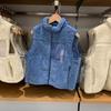 Chaleco con Cremallera de Cachemira Imitación para Niños y Niñas, Cálido, de Forro Polar, Chaqueta Exterior, 24 Otoño e Invierno 477578