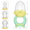 Suplemento Alimenticio de Fruta para Bebé Transfronterizo, Bolsa para Morder, Mordisco de Fruta y Verdura, Mordedera para Bebé, Herramienta para Puré de Fruta, Silicona