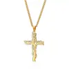 Collar Cruz de Acero Inoxidable Árbol de la Vida Cruz Acero de Titanio Transfronterizo Amazon Accesorios para Hombres y Mujeres Colgante de Alta Gama Oro de 18K