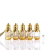 Frasco de vidro galvanizado de 6ml para óleo essencial, amostra de perfume para carro, frasco vazio, bola de vidro, cosméticos, sub-embalagem, atacado