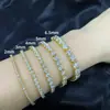 Estilo Hip Hop de Lujo Ligero Pulsera Tenis de Moissanita de 6.5mm Plata de Ley S925 Incrustada Cadena Tenis de Moissanita Pulsera Tenis