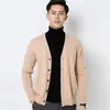 Suéter informal para hombre, ropa de abrigo, cárdigan con cuello en V, chaqueta de moda para otoño e invierno, suéter holgado y cálido para hombre.