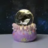 Bola de Cristal Luminosa Base Giratória Luz Noturna Luminosa Atacado Luz de Atmosfera para Casa Decorações de Mesa para Quarto Presentes