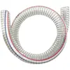 Mangueira de Arame de Aço, Mangueira Transparente de PVC, Tubo de Óleo de Plástico, Mangueira de Vácuo Resistente a Altas Temperaturas de 6 Pontos, Tubo de Água para Vácuo de 1/2/ 3 polegadas, Espessado