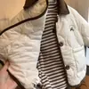 Chamarras Acolchadas de Algodón para Niños Estilo Coreano Casual Nuevo Estilo Estilo Bebé Chamarras Cálidas Acolchadas de Algodón para Niños y Niñas en Invierno, Otoño e Invierno