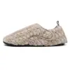 Zapatillas de algodón con velcro para mujer, otoño e invierno, antideslizantes, cálidas, de suela gruesa, con forro polar, para el hogar, zapatos de algodón para invierno para mujer
