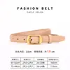 Cinturón Retro de Cuero Genuino para Mujer Versátil Decorativo Cinturilla de Dama Alto Sentido de Gama Accesorio para Mujer Estilo Delgado Cinturón Delgado para Cintura de Mujer