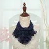 Nuevo Bufanda Creativa de Gasa de Seda de Hielo para Mujer, Bufanda Multifuncional para el Cuello, Accesorio de Moda Floral, Flor de Mano para Baile de Cuadrilla