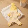 Nueva ropa para casa de perro a rayas con colgante de estrella y luna de otoño e invierno, ropa fina para proteger la barriga y el aire acondicionado, ropa para mascotas adecuada para todas las estaciones
