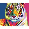 FONTE Atacado de fábrica colorido tigre leão comércio exterior abstrato tela pintura núcleo sofá Parede Abstrato sala de estar pintura decorativa