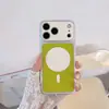 Se convierte instantáneamente en Funda de Teléfono Magnética Color Block con Patrón Lichi para iPhone 18 Pro Max Compatible con 15 Apple 16 Funda de Cobertura Total Protección contra Caídas