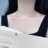 Collar de Serpiente de Plata Esterlina S925 para Mujer, Simple Estilo Ins, Diseño Nicho, Cadena Clavicular de Serpiente del Zodíaco, Collar Año de la Serpiente