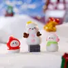 Nuevo Invierno Creativo Muñeco de Nieve Navideño Micro Paisaje Decoración para el Hogar Sala de Estar Paisajismo Navideño Adornos para Escritorio Coche
