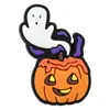 Zuecos de Dibujos Animados de Halloween Flor Gato Negro Lindo Calabaza Zapato de Goma Suave Amuletos Zapatos de Jardín Accesorios Decorativos DIY En Stock
