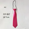Venta al por mayor de fábrica, corbata pequeña de color sólido, corta, para mujeres y niños, bonita, decorativa, informal, accesorios de uniforme, jersey