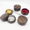 Cenicero de madera maciza, cenicero de nogal, cenicero de acero inoxidable para el hogar y la oficina con tapa, cenicero de madera anticenizas volantes, cenicero de madera para cigarrillos.