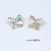 Mariposa Grande Dongzhou 10*9 Color Coñac Rosa Pedrería para Uñas Diamante de Imitación Colorido Decoración de Uñas Accesorios para Pasadores DIY