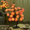 Lámpara de árbol de rosas artificiales LED transfronteriza, nuevo producto de iluminación de Amazon, luz nocturna de ambiente para habitación, lámpara decorativa creativa