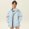 Jack Chuanyang Casaco de Algodão Moda Frio-Inverno Terno Pão Grosso para Homens e Mulheres Casual Solto Elegante All-Match Jaqueta de Colarinho Engrossado