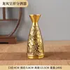 Atacado do Fabricante Jarra de Vinho de Latão Dispensador de Vinho Ameixa Orquídea Bambu Crisântemo Taça de Vinho Ornamentos Criativos de Cobre Dispositivo de Armazenamento de Vinho de Cobre Baifu