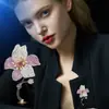 Broches de Alta Gama para Otoño e Invierno, Elegantes Pines de Flor para Traje, Exquisitos Ramilletes, Elegantes Accesorios de Moda Phalaenopsis
