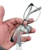 Armazones de gafas para hombre de moda, mitad titanio, al por mayor, armazones metálicos para miopía, se pueden equiparar con lentes recetados