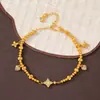 Tienda de Oro Mismo Estilo Pulsera Pequeña de Perlas de Oro Redondas, Perla de la Fortuna Simple y Elegante, Pulsera de Gota de Agua Estrella de Moda de Gama Alta Venta al por Mayor