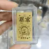 Adesivo de Telefone de Ouro Puro 999 para Riqueza Instantânea, com Adesivo Traseiro, Adesivo de Ouro 2mg, Presente Promocional para Lojas de Ouro em Transmissão ao Vivo