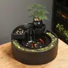 Nuevo Estilo Chino Agua Corriente Agua Circulante para Atraer Riqueza Decoración de Escritorio de Oficina Fuente de Mesa de Café Pequeños Adornos Regalo de Inauguración