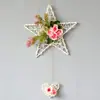 Colgante de pared de cinco estrellas colgante de pared simulado traje colgante de pared flor artificial de plástico cesta colgante decoración de pared interior pared interior decoración escolar Floricultura