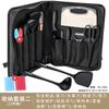 Utensilios de cocina para acampar al aire libre, cuchillos, bolsa de almacenamiento portátil para utensilios de cocina, kit de espátula y tabla de cortar de acero inoxidable para viajes de acampada y autoconducción
