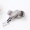 En stock cinta de espiga de 2 cm para caja de regalo, cinta plana, cuerda tejida de poliéster blanco y negro, cuerda con asa acanalada hecha a medida para souvenirs