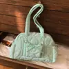 Bolsa Boston Portátil Estilo Coreano para Mulheres, Bolsa de Ombro/Axila Fashion com Laço, Bolsa Tote Grande Capacidade para o Dia a Dia