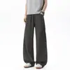 Pantalones de hombre de estilo americano con corte diagonal, rectos, holgados, casuales, finos, impermeables, largos, nuevo estilo INS