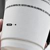 Vaso de papel desechable para café, leche, té y tapa, para llevar, con doble forro y relieve, con logotipo