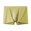Cueca Boxer Masculina Sem Costura de Seda Gelada, Antibacteriana, Sensação Gelada, Shorts Boxer Esportivo Masculino, Secagem Rápida, Leve, Estilo Fino de Verão