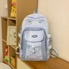 Mochila de protección para la columna vertebral que reduce la carga, estilo universitario, fresca, de gran capacidad, para estudiantes de secundaria, mochila para computadora femenina, de moda