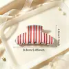 Pinzas de garra a rayas de colores, pinzas para coleta, pinzas de tiburón, accesorios para el cabello, pinzas para el cabello, accesorios populares para el cabello al por mayor del fabricante