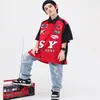Ropa Moderna Infantil de Street Dance Hip-Hop Estilo Biker Traje Marca Moderna Infantil Ropa Infantil Atuendo de Hip-Hop para Performance Niñas