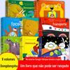 Livro Caverna 8 cópias de livro engraçado infantil de urso caverna 0-3 anos de idade livro cognitivo para bebê não rasga ensino precoce