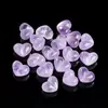 Cuentas Sueltas de Amatista Lavanda Natural en Forma de Corazón, Cuentas Espaciadoras de Corazón Transparente Color Melocotón Morado Claro, Accesorios para Manualidades con Cuentas Hechos a Mano, Venta al por Mayor desde el Fabricante