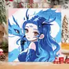 Pintura Digital Nezha DIY Fofo Criança Mágica Caos no Mar Colorir Presente de Feriado Feito à Mão Desenho Decorativo Desenho para Pendurar